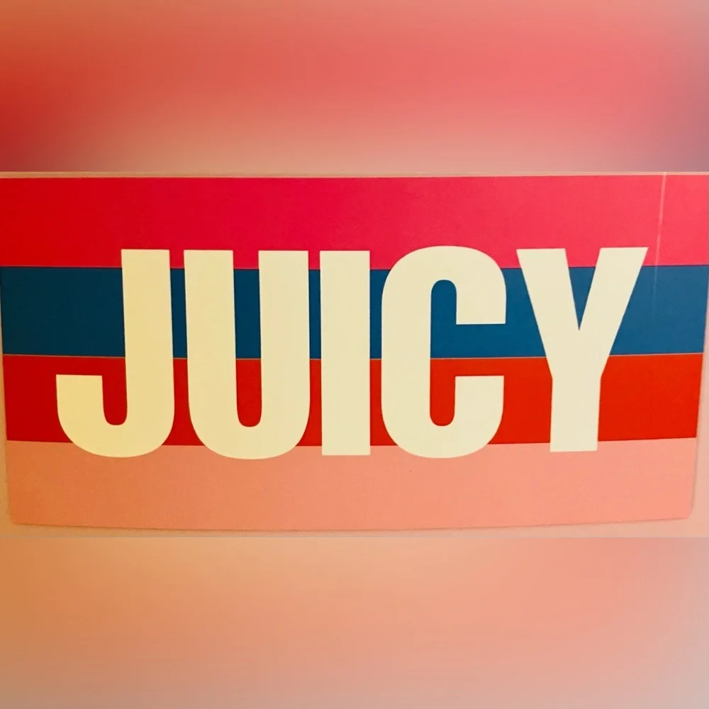 🏝️Juicy Couture beach towel 6 feet long 100% cotton NWT